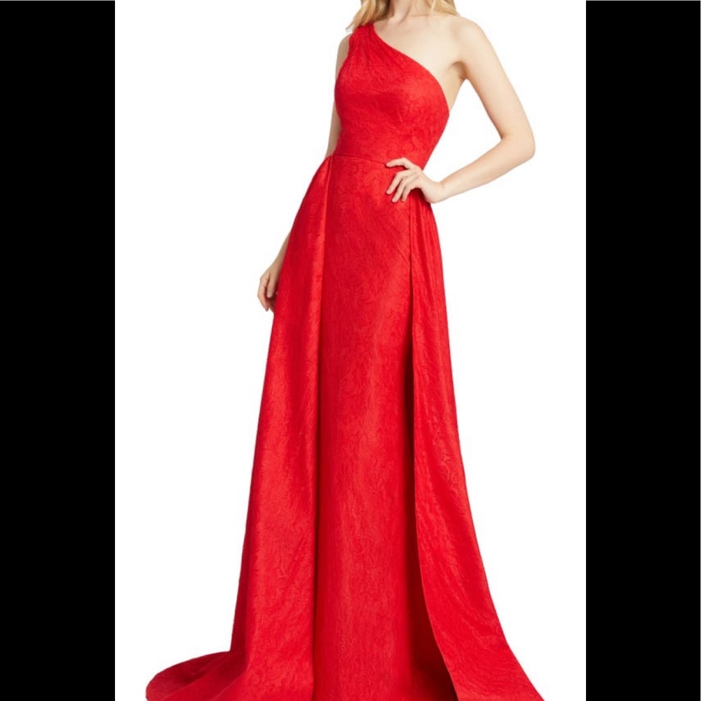 Formal red long gown
